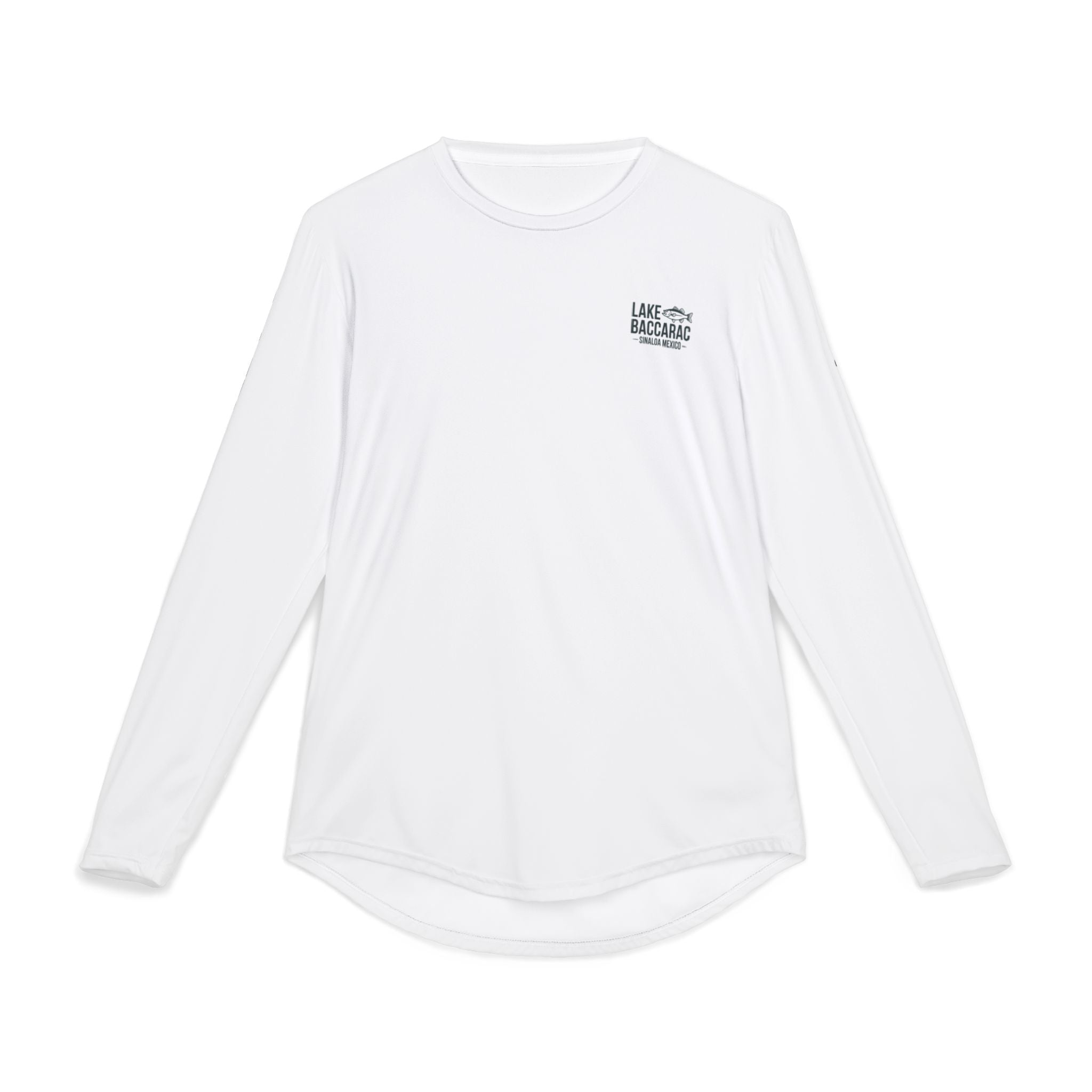 Lake Baccarac Fishing Long Sleeve UV Shirt | Bass Graphic Sun Protection