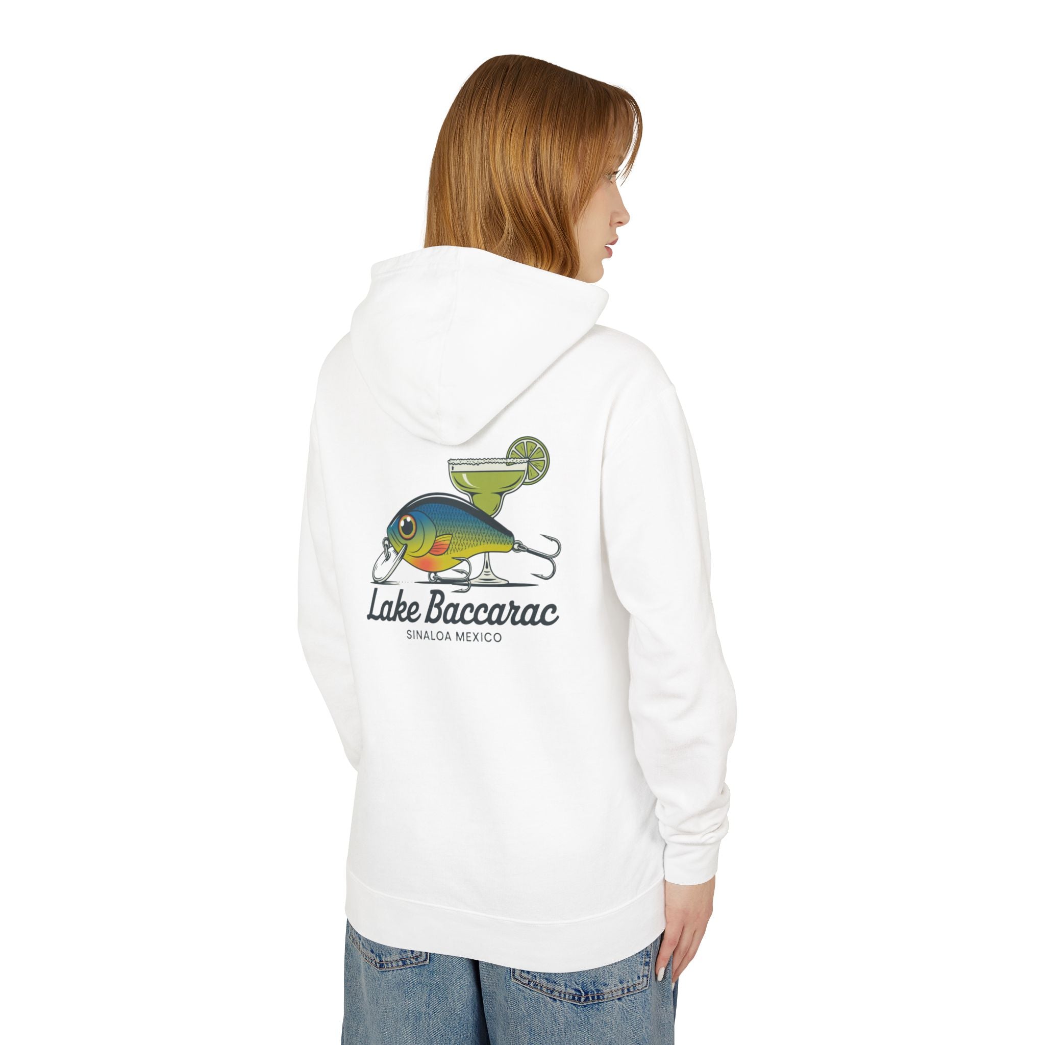 Lake Bacararac Fishing Hoodie | Crankbait Fish Graphic Sweatshirt