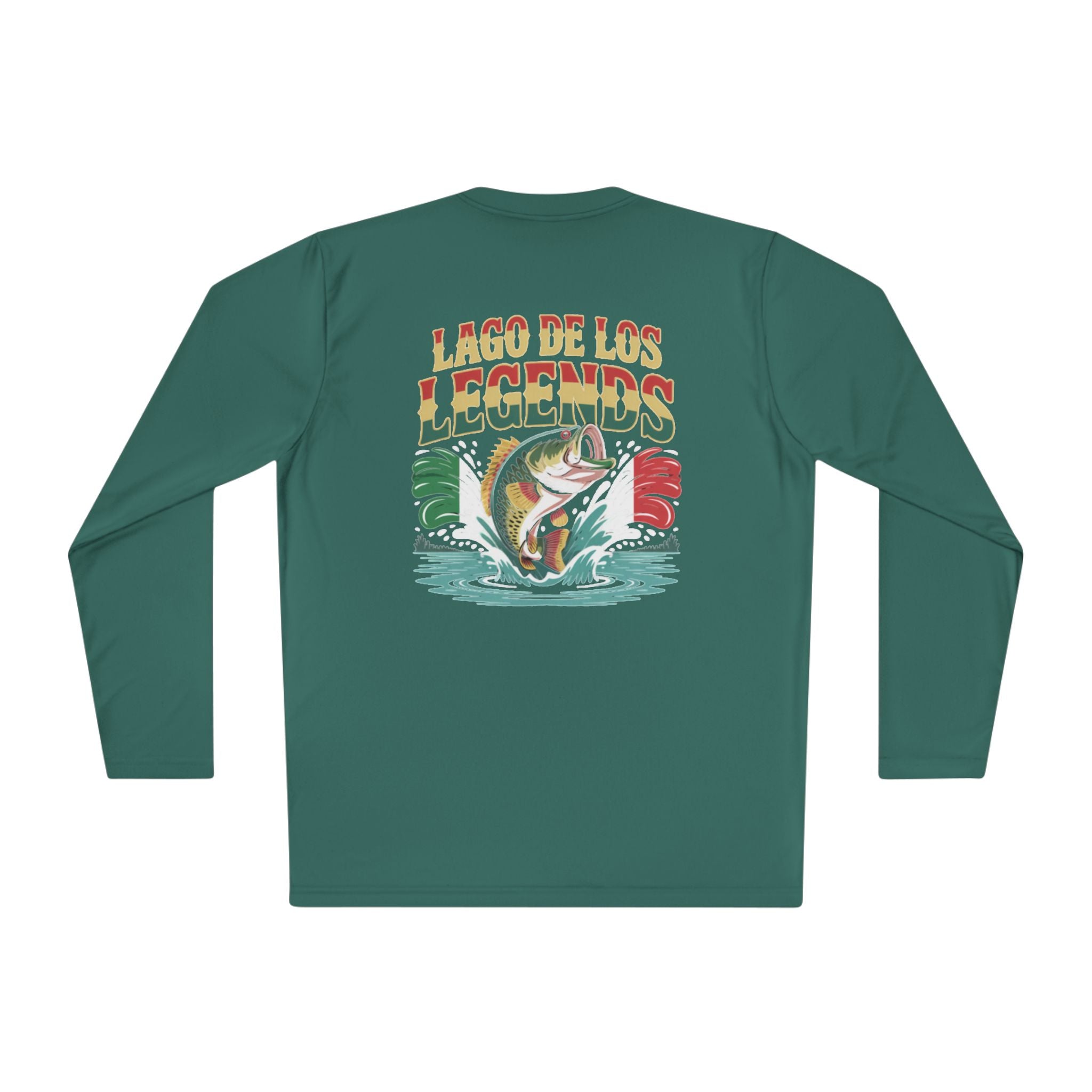 Lago de Los Legends Lake Baccarac Long Sleeve Tee | Vintage Bass Fishing Graphic Shirt