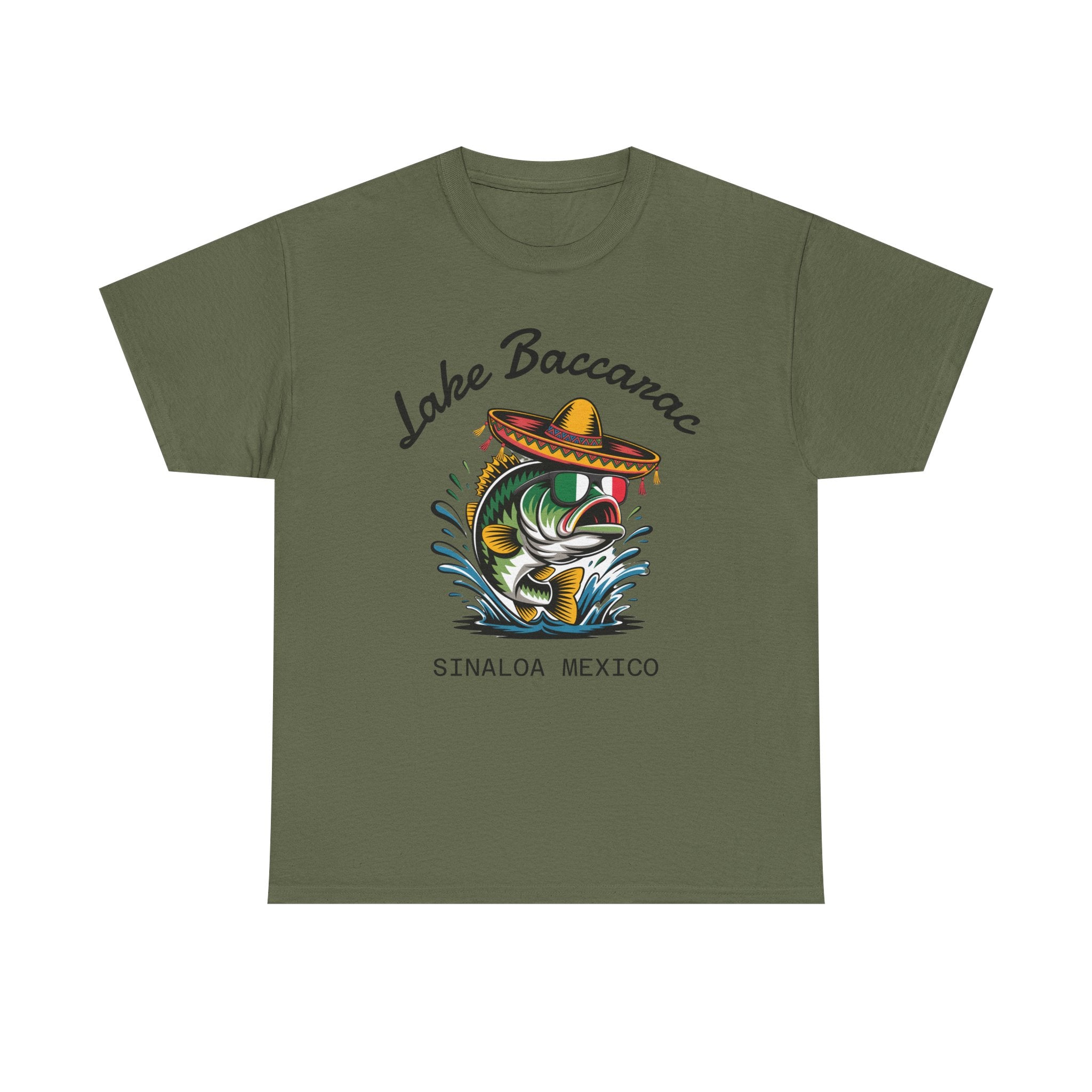 Lake Baccarac Sinaloa Mexico Fishing Tee | Sombrero Bass Graphic Shirt