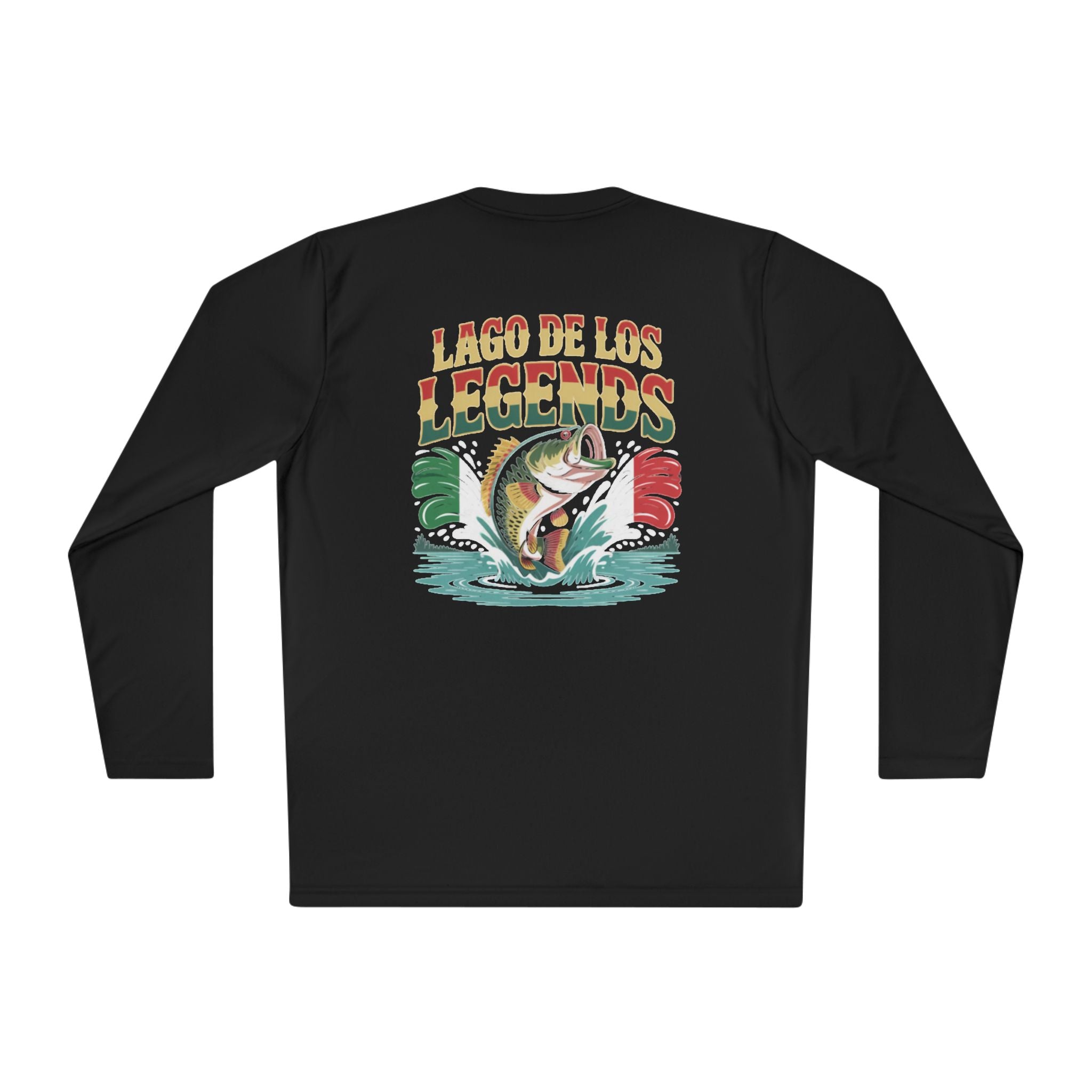 Lago de Los Legends Lake Baccarac Long Sleeve Tee | Vintage Bass Fishing Graphic Shirt