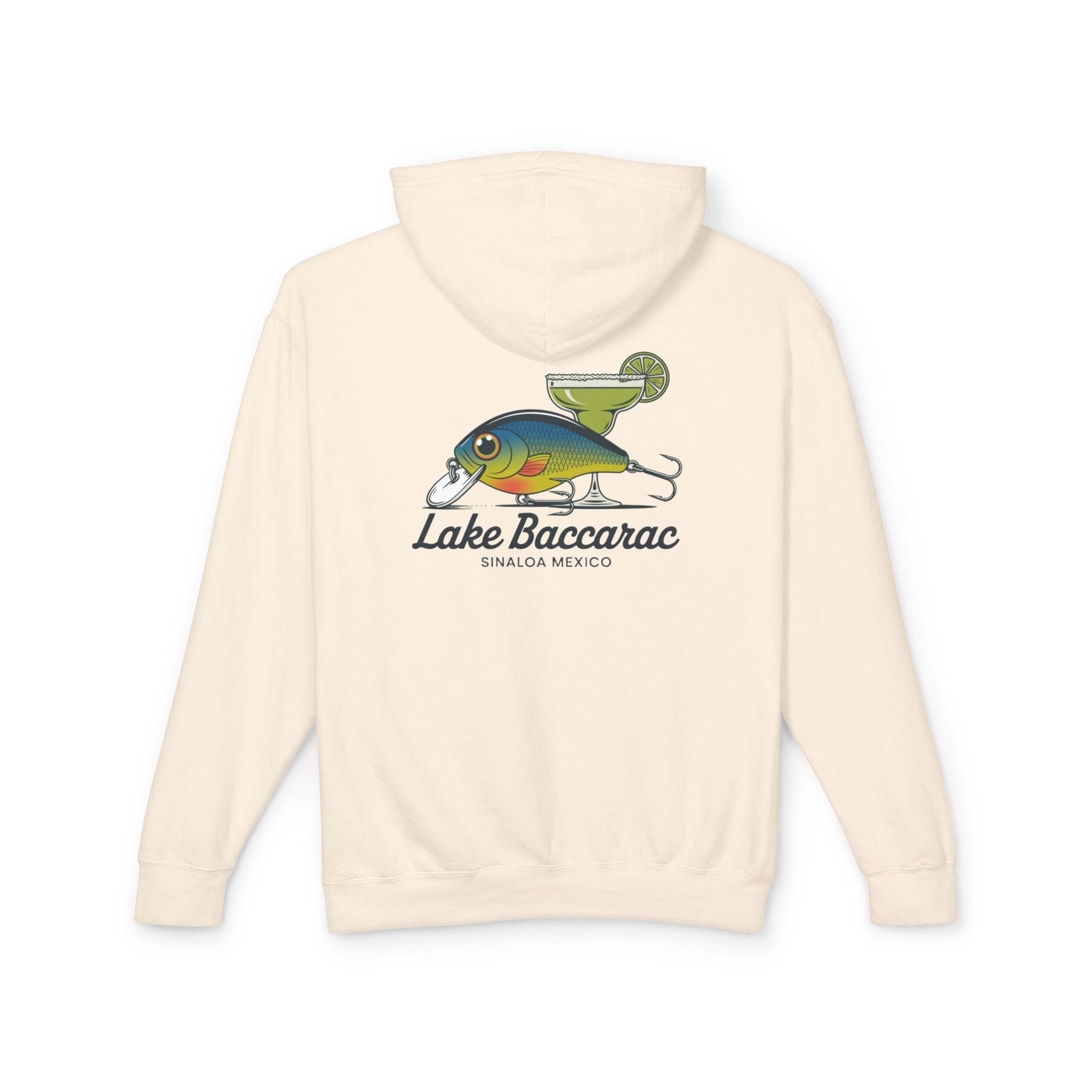 Lake Bacararac Fishing Hoodie | Crankbait Fish Graphic Sweatshirt