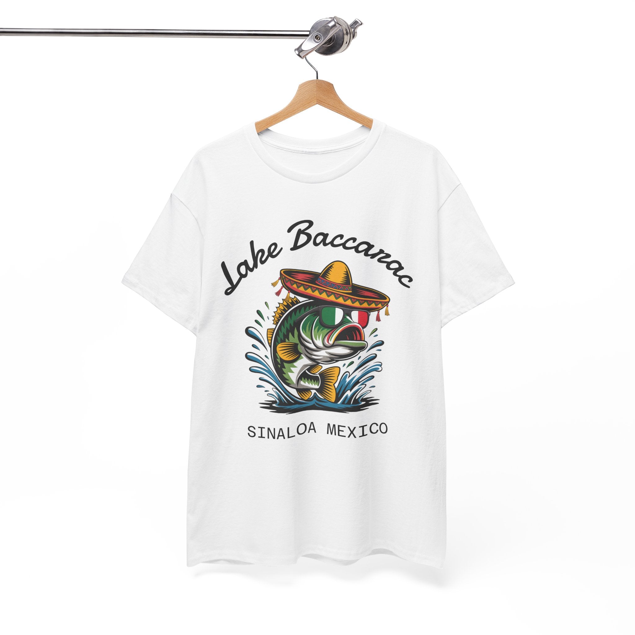 Lake Baccarac Sinaloa Mexico Fishing Tee | Sombrero Bass Graphic Shirt